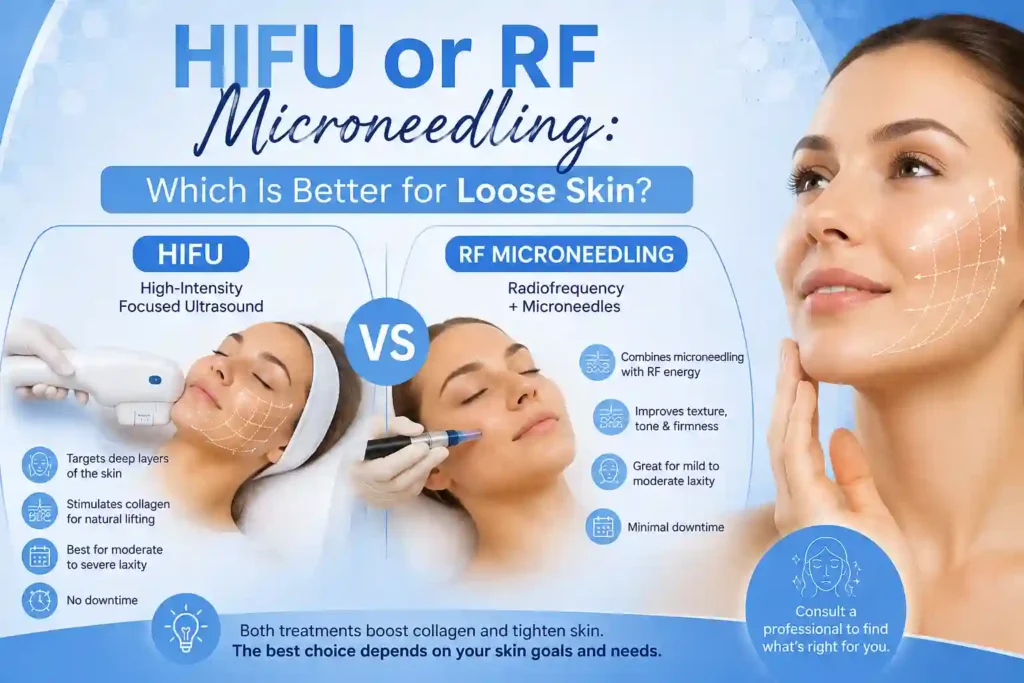 Lost the Weight but Not the Loose Skin? What You Should Know 2 HIFU or RF Microneedling: Which Is Better for Loose Skin ?